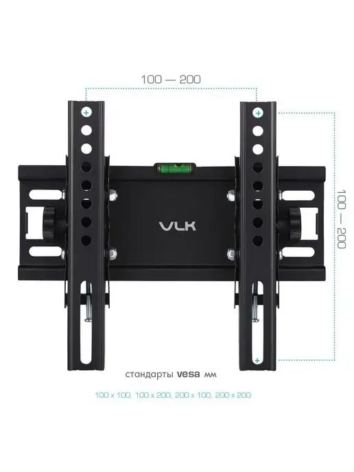 VLK Кронштейн для телевизора 15"-48" настенный TRENTO-38, черный, фото 3
