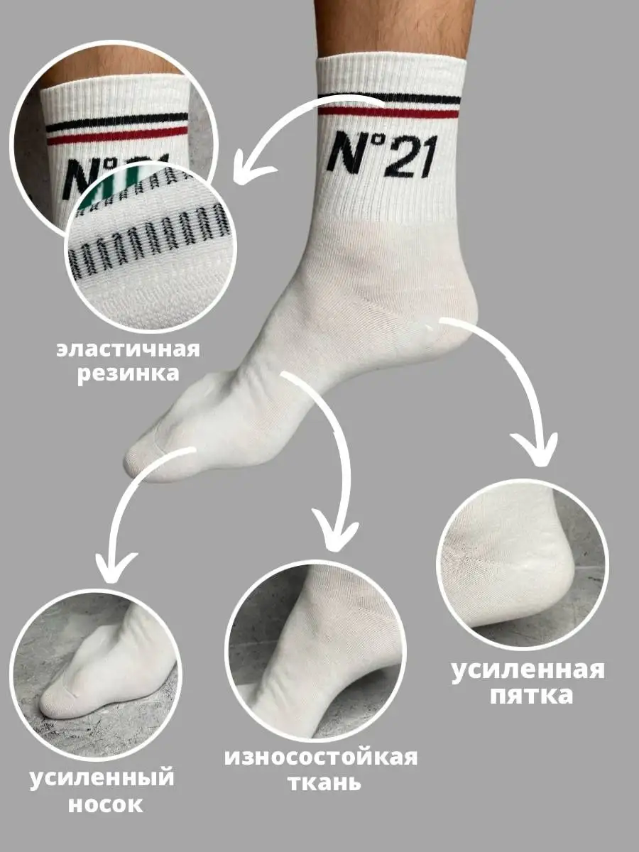 Серые хлопковые носки-фетиш, использовались 2 дня.
