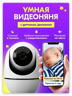 Видеоняня wi-fi для наблюдения за ребенком ip камера 360 MIXI 97997130 купить за 802 ₽ в интернет-магазине Wildberries