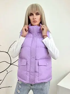 Жилет женский утепленный стеганый безрукавка теплая DH Fashion 98029460 купить за 1 945 ₽ в интернет-магазине Wildberries