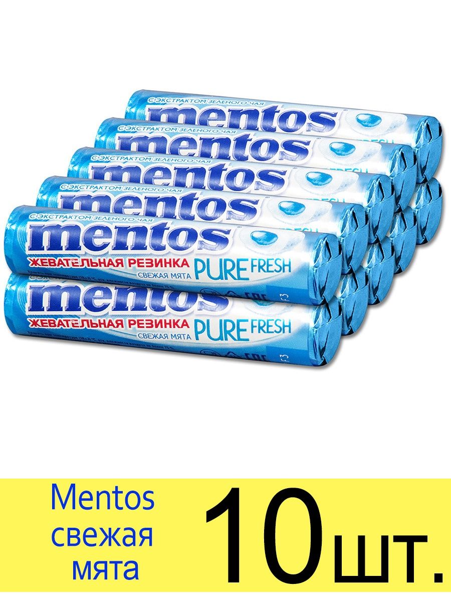 Сколько калорий в жвачке ментос. Ментос мята Pure Fresh. Mentos жевательная резинка. Pure жвачка. Ментос без сахара.