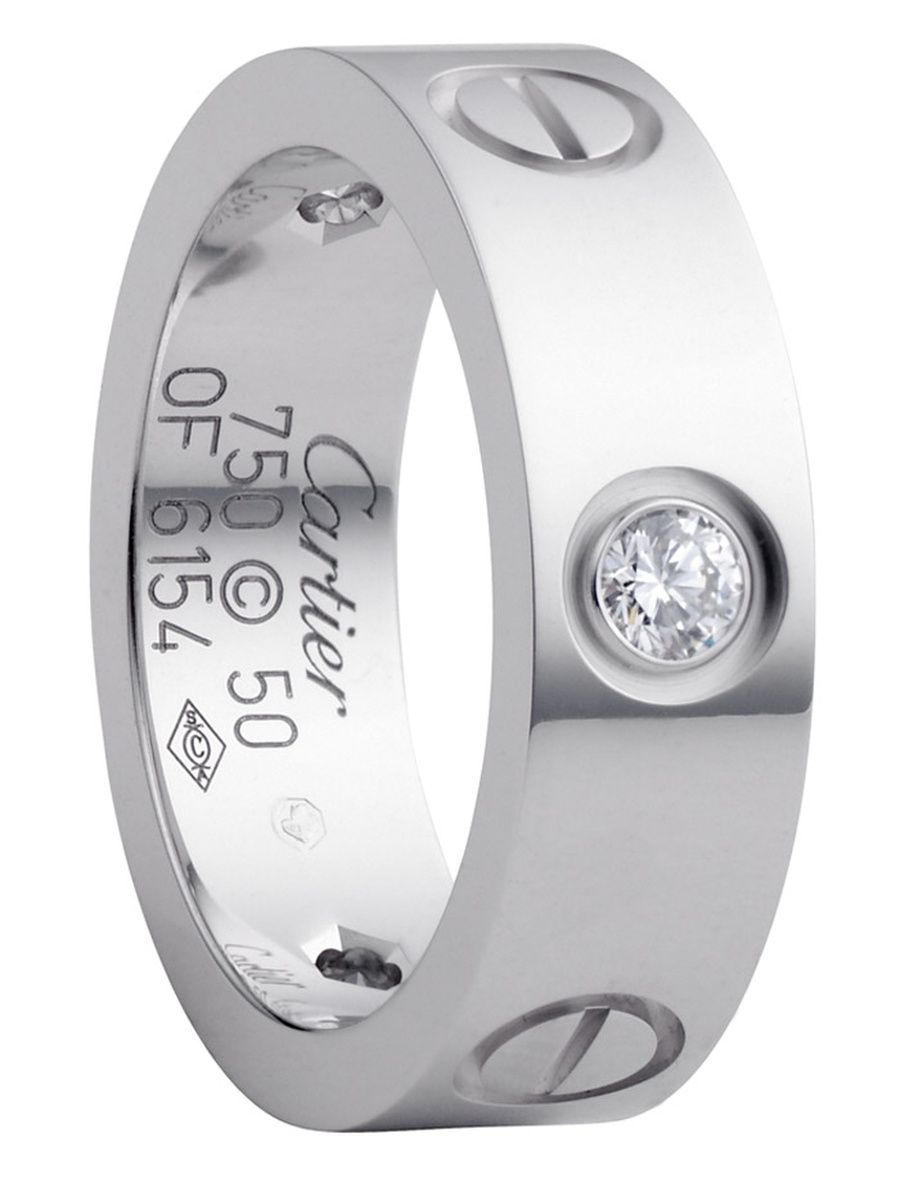 Cartier Love Ring White Gold