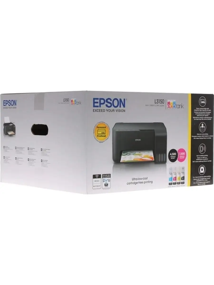 Принтер цветной Epson L3150 печати Wi-Fi L3250 Epson 98104586 купить за 26  068 ₽ в интернет-магазине Wildberries