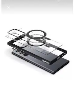 Чехо для Samsung S22 ULTRA с MagSafe Beyza. Цвет черный. Вид 3.
