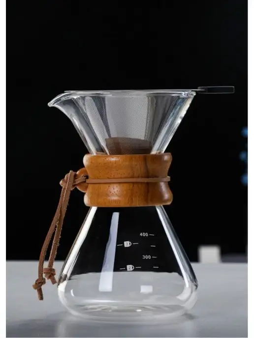 MyBarista Кофеварка Воронка для кофе Кемекс 400мл, 400 мл, фото 8