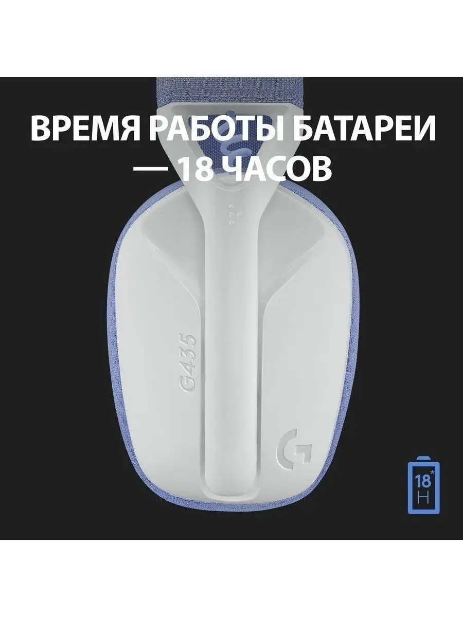 Купить Радиочастотная гарнитура Logitech G435 LIGHTSPEED черный в  интернет-магазине DNS. Характеристики, цена Logitech G435 LIGHTSPEED