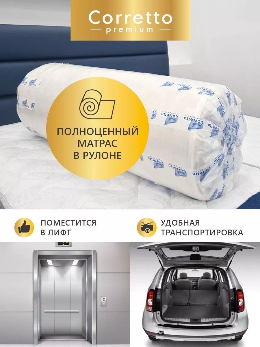 Матрас 70*200 пружинный на кровать Premium Corretto 98521966 купить за 9  481 ₽ в интернет-магазине Wildberries