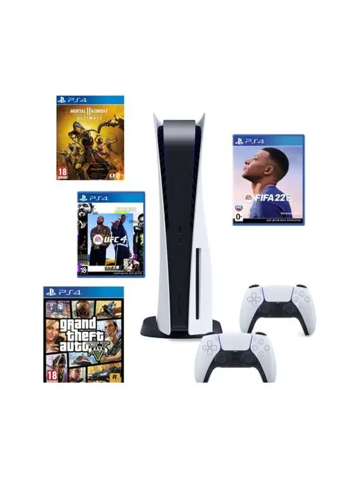 Sony SonyPlayStation5+2 геймпада+4 игры ARS