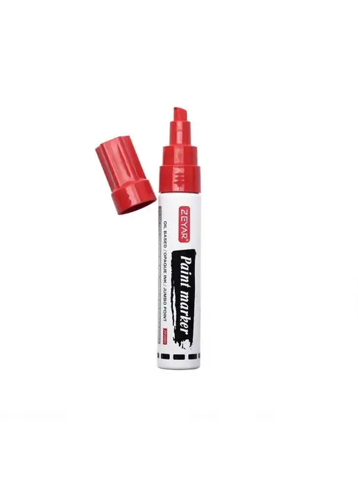 ZEYAR Маркер-краска масляный paint marker 2,5 мм черный, красный