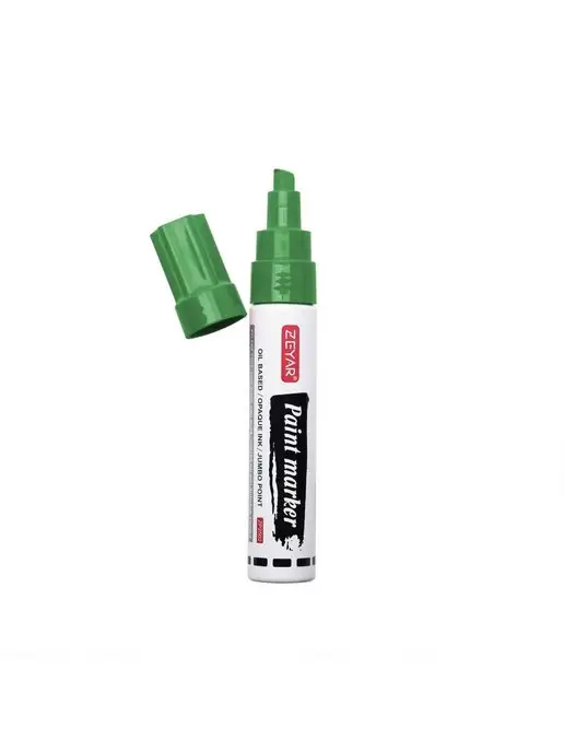 ZEYAR Маркер-краска масляный paint marker 2,5 мм черный, зеленый