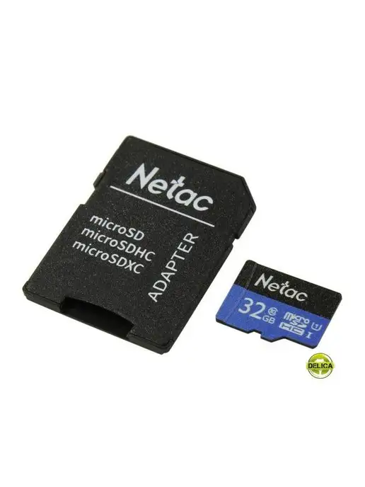 NETAC Карта памяти microSDHC 32Gb+SD адаптер класс 10, 32 ГБ, фото 2