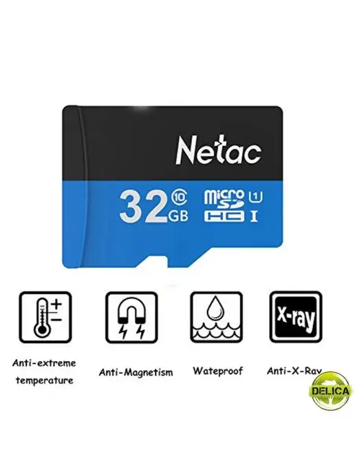 NETAC Карта памяти microSDHC 32Gb+SD адаптер класс 10, 32 ГБ, фото 4