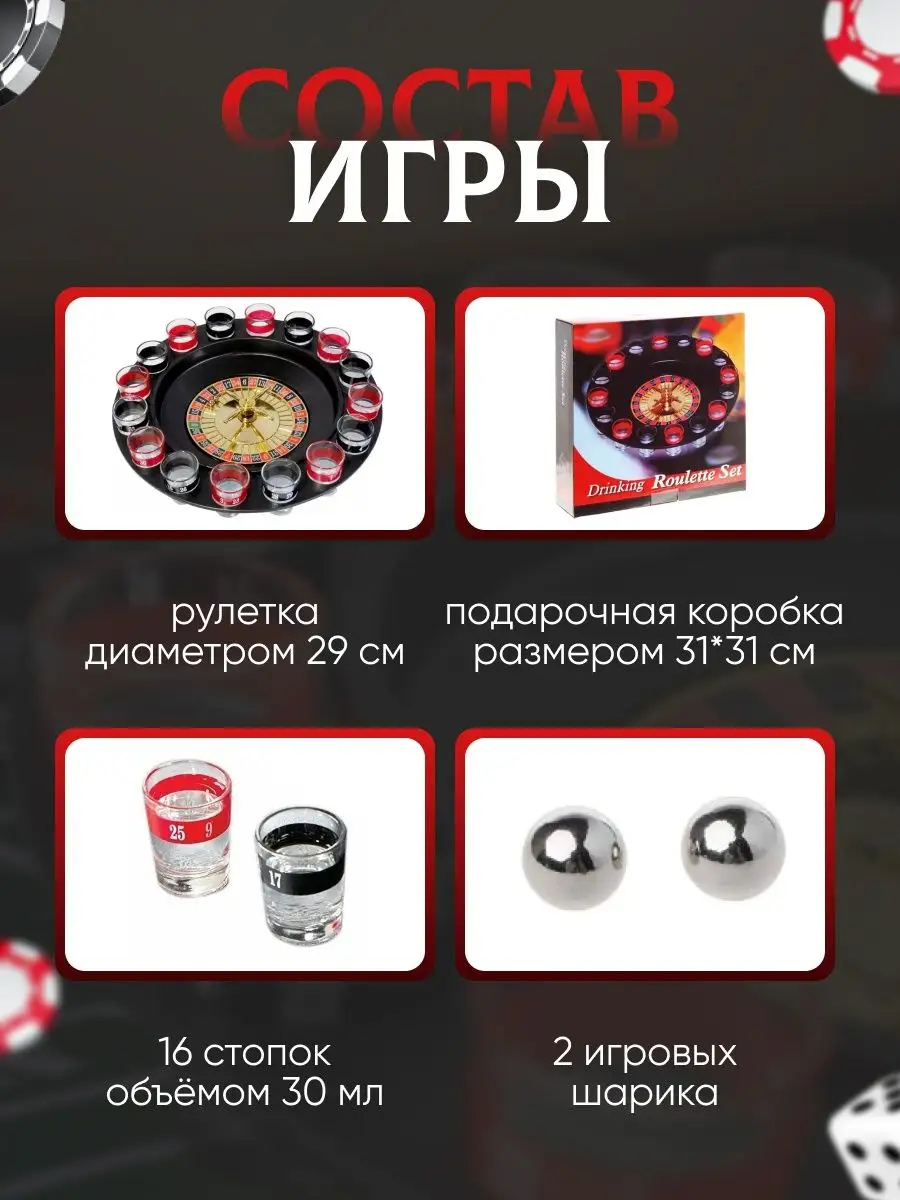 Игра Алкорулетка Пьяная рулетка Алкогольная игра рулетка Goods for life  98670406 купить за 909 ₽ в интернет-магазине Wildberries