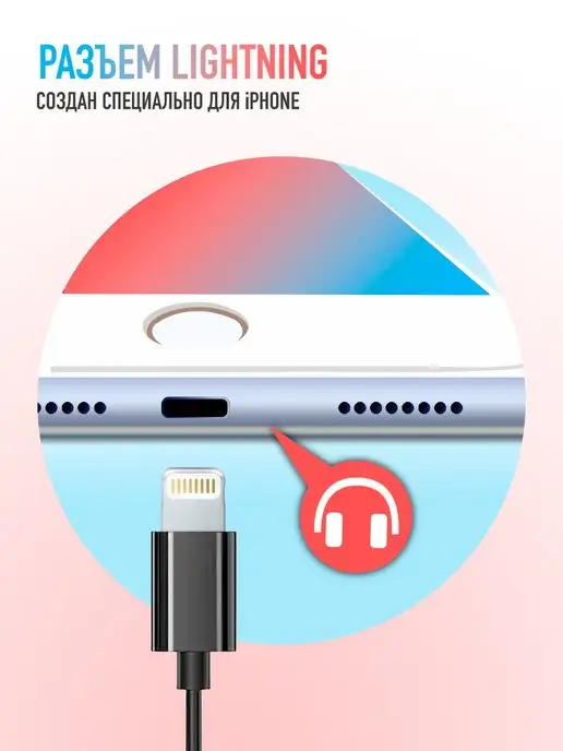 GQbox Наушники для Iphone, черный, фото 3