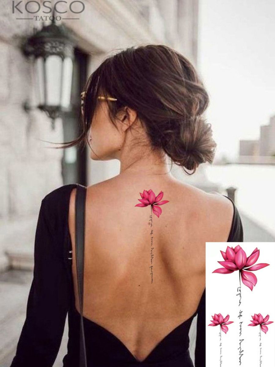 Татуировки переводные временные цветок KOSCO tattoo 98812591 купить за 252  ₽ в интернет-магазине Wildberries