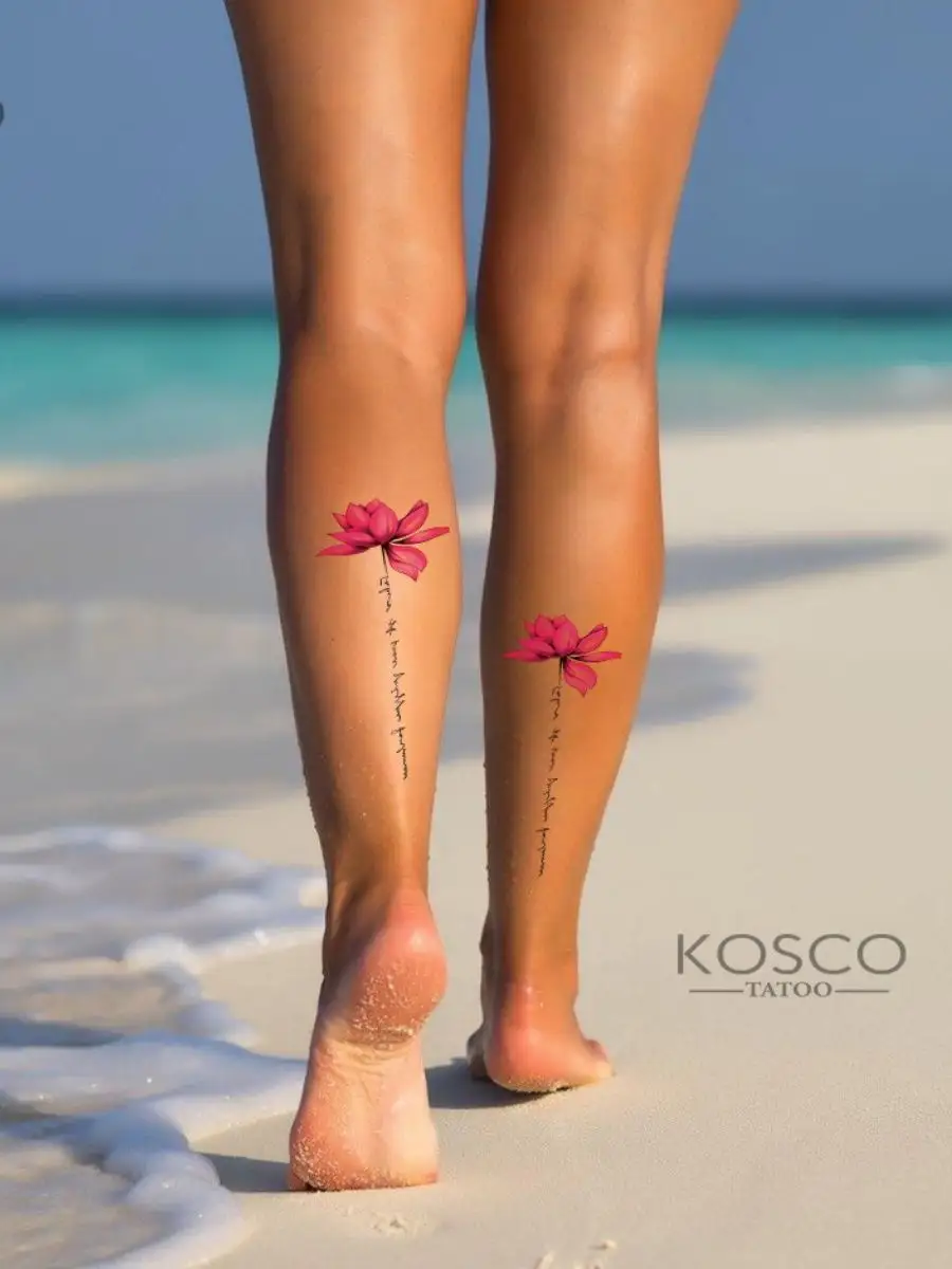 Татуировки переводные временные цветок KOSCO tattoo 98812591 купить за 252  ₽ в интернет-магазине Wildberries