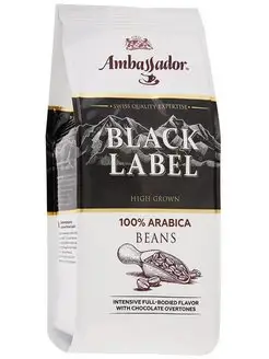 Кофе в зернах Black Label, 200 гр Ambassador 99117496 купить за 297 ₽ в интернет-магазине Wildberries