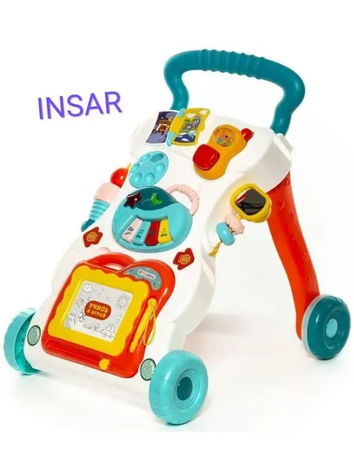 INSAR Ходунки каталка детские с игрушками, белый, фото 3