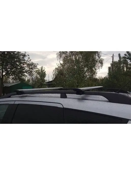 INTER Багажник на рейлинги Лада Калина Lada Kalina крыло, вариант, фото 8