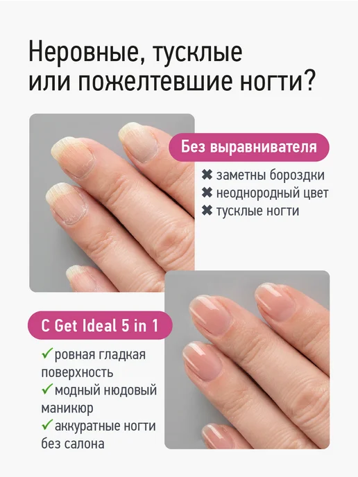 IQ BEAUTY Идеальный выравниватель ногтей 5 в 1, бежевый, фото 2