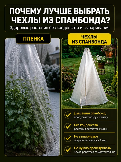 Prodax Укрывной материал для роз на зиму укрытие для туй, белый, в упаковке 100 г, фото 6