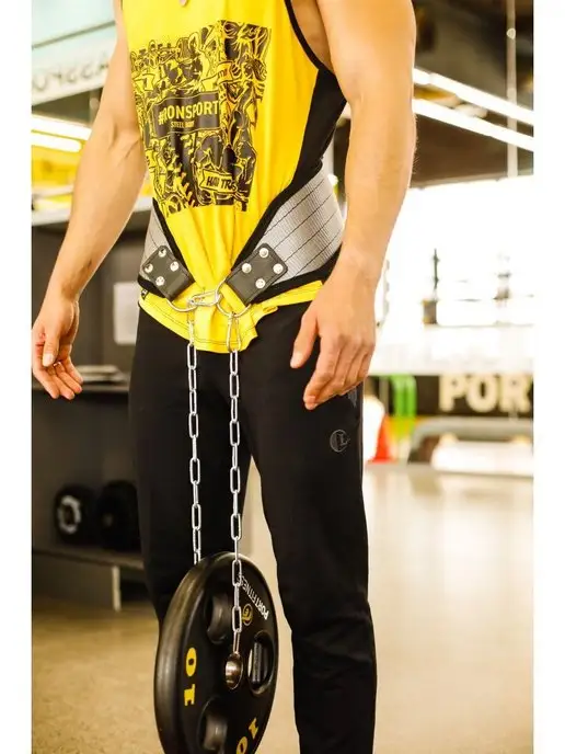 Fitsafe Пояс для отягощений с цепью, серый, фото 3