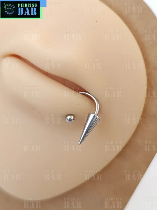 PIERCING BAR Пирсинг циркуляр с большим шипом набор, серый, фото 4