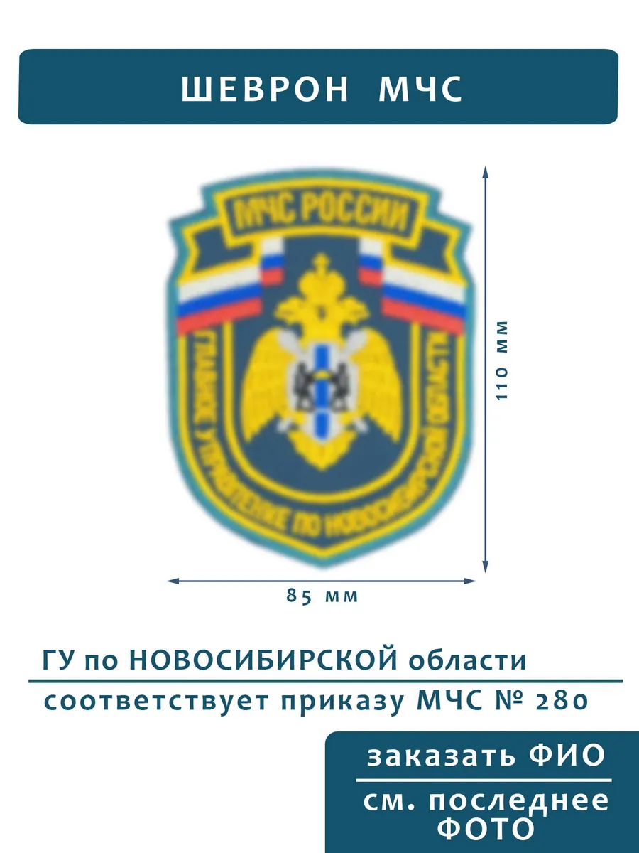 Шеврон МЧС ГУ по Новосибирской области