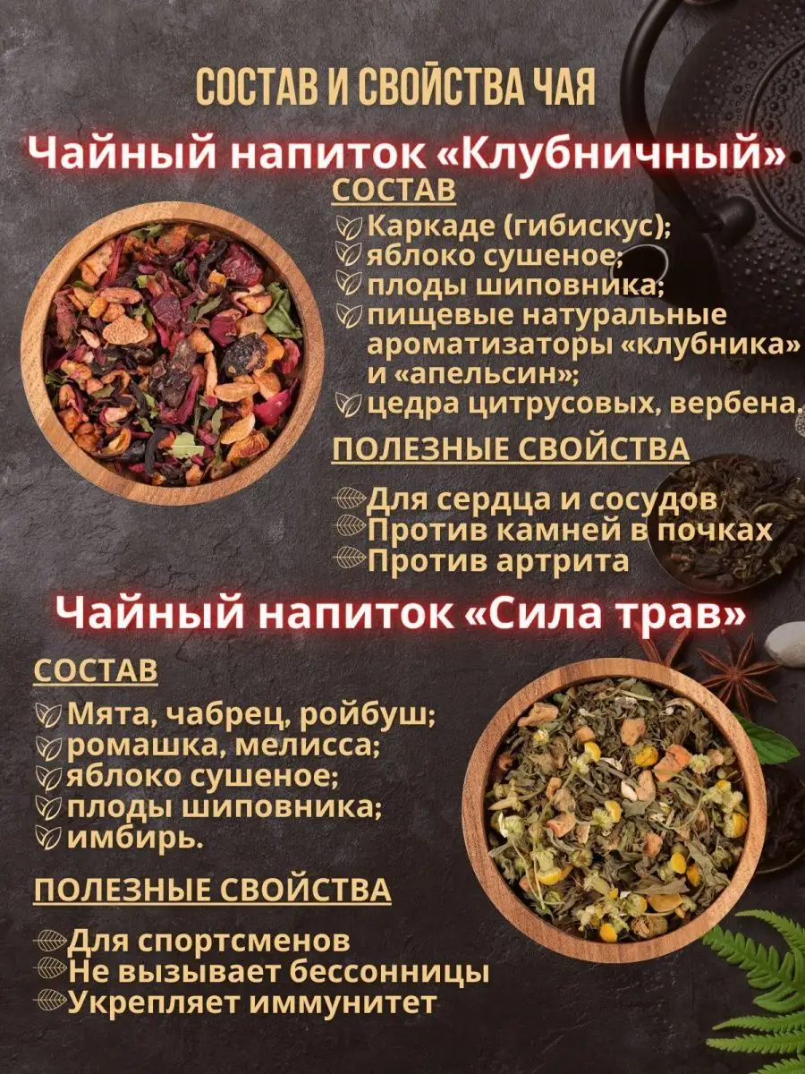 Подарочный набор чай листовой крупнолистовой улун ройбуш SOVARY 99418161  купить в интернет-магазине Wildberries