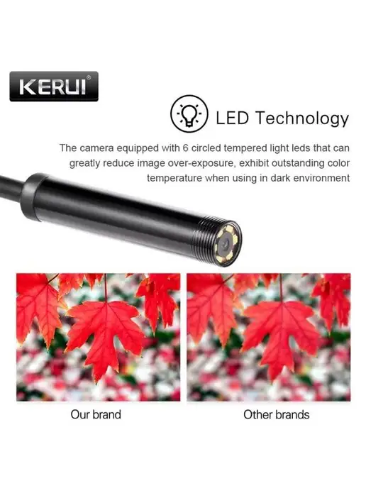 Endoscope Видеоэндоскоп 1 метр для смартфона Андроид машины сантехники, 1 м, фото 3