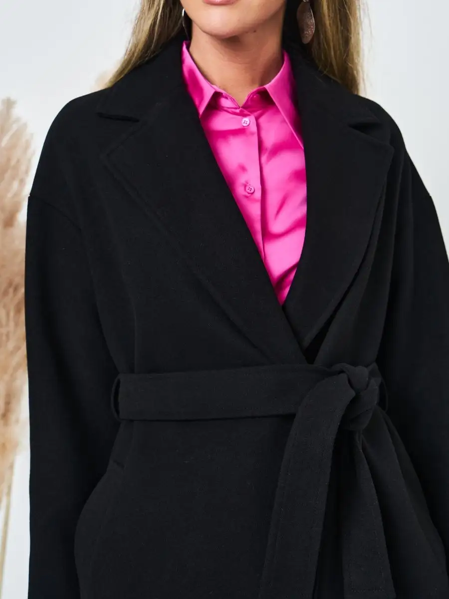 Sheily Пальто длинное демисезонное теплое модное оверсайз