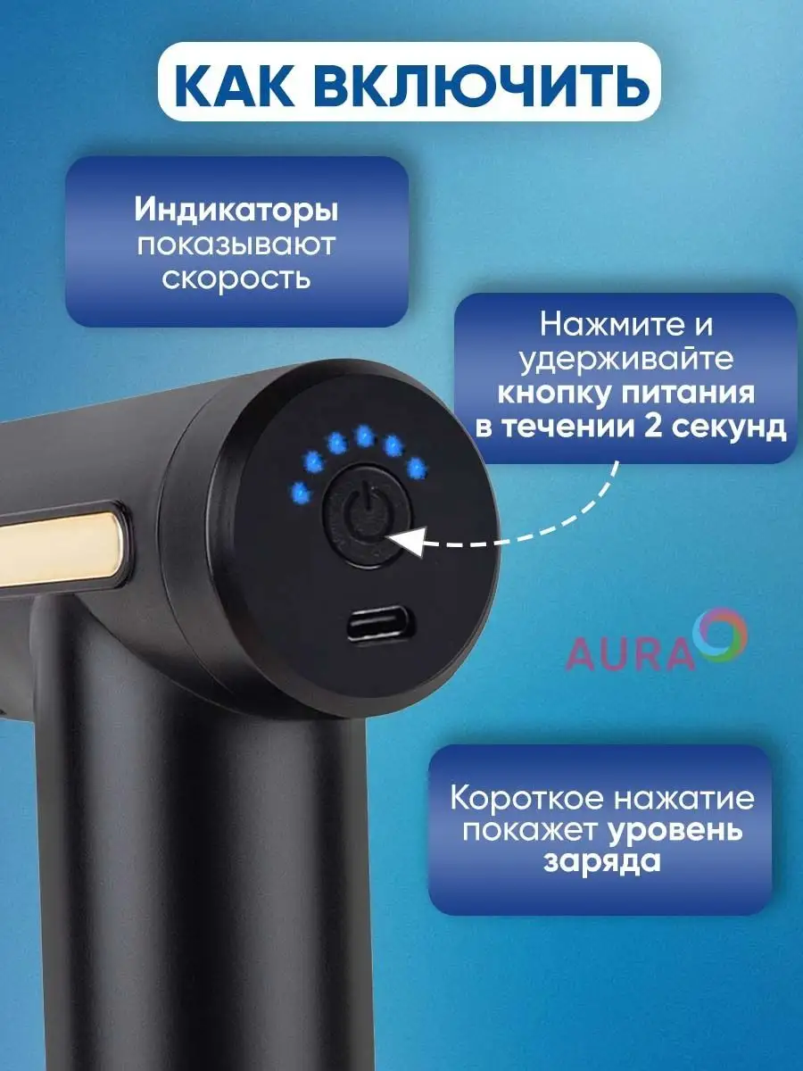 Массажер для спины и шеи (тела, ног) AURA®. 99514210 купить в  интернет-магазине Wildberries