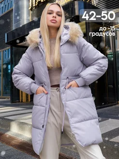 Парка удлиненная зимняя с мехом Куртка VASHLOOK 99587191 купить за 3 700 ₽ в интернет-магазине Wildberries