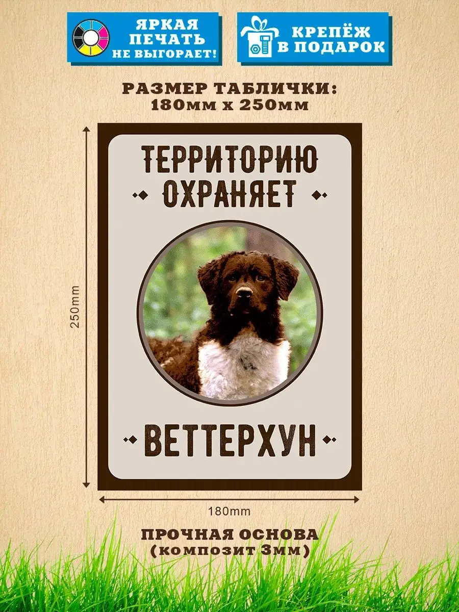 Табличка, Веттерхун Злая собака 99599003 купить за 435 ₽ в  интернет-магазине Wildberries