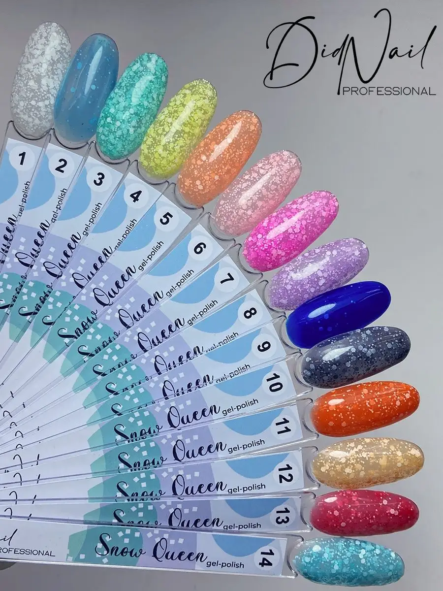 Витражный гель-лак для ногтей с хлопьями Snow Queen DidNail 99763048 купить  за 194 ₽ в интернет-магазине Wildberries