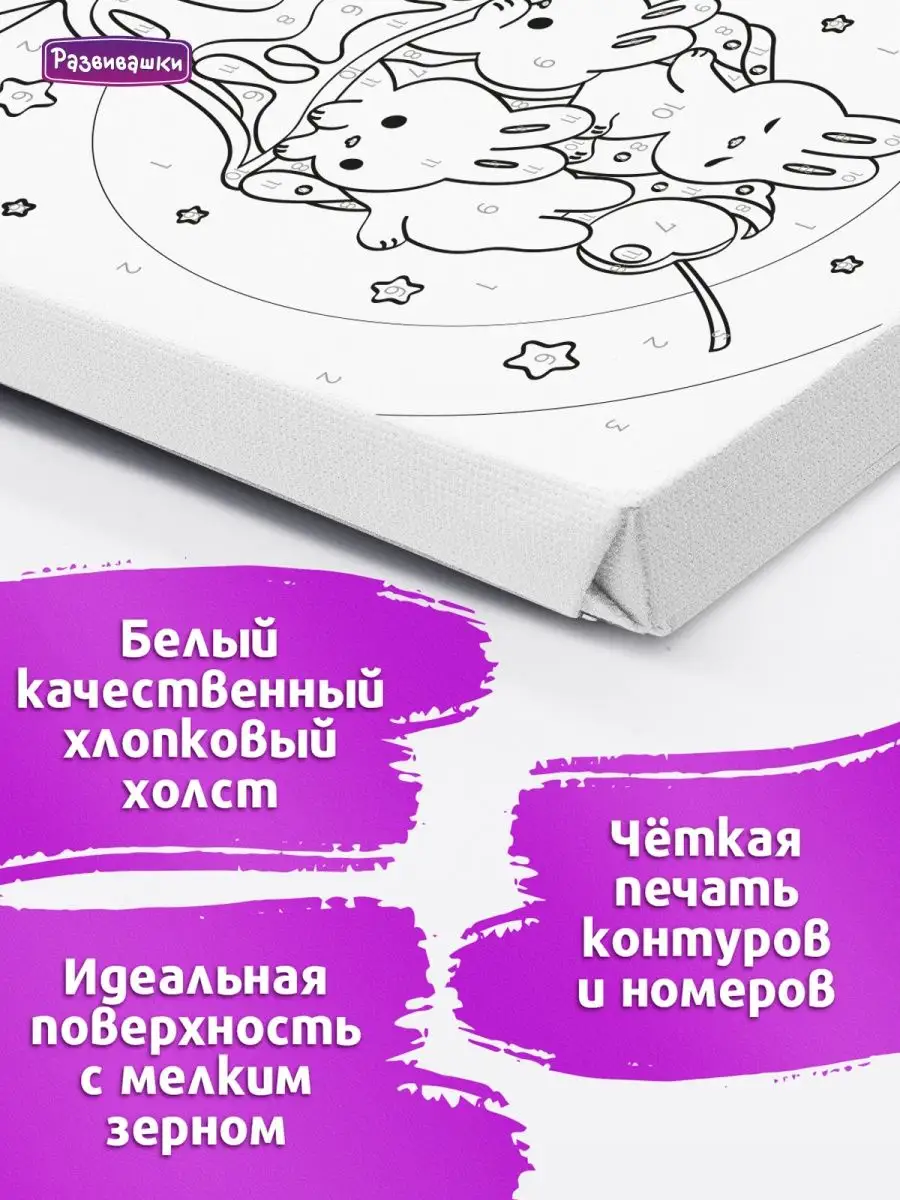 Картина по номерам для детей Сладкий десерт 15х20 см Развивашки 99786344  купить за 271 ₽ в интернет-магазине Wildberries