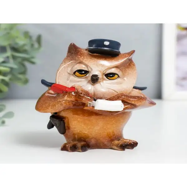Фигурка «Филин — Полицейский» 9,8х8х8 см