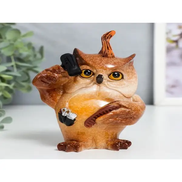 Фигурка «Филин — Парикмахер» 11,2х6х8 см