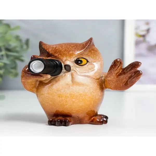 Фигурка «Филин — Фотограф» 9,5х8х9,2 см