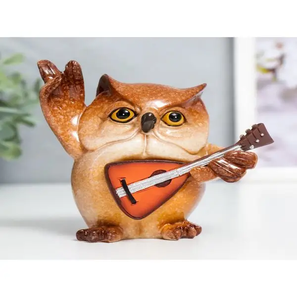 Фигурка «Филин — Музыкант» 10х6,3х9,7