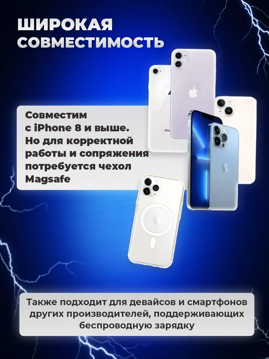 magsafe чехол на iphone 12 Pro Max + повербанк AShop78 99836830 купить за  862 ₽ в интернет-магазине Wildberries