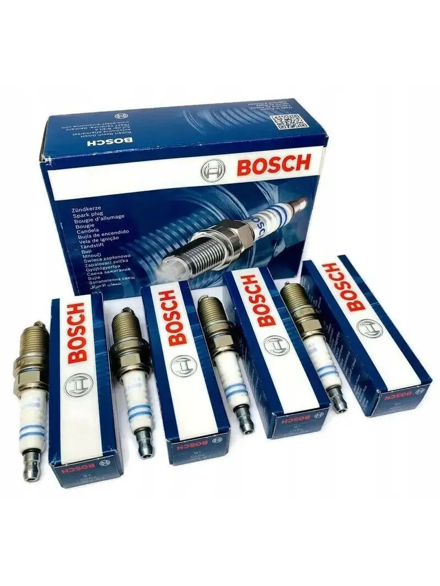 Свечи зажигания 0242235666 FR7DC+ 4 штуки Bosch 99868827 купить за 1 068 ₽  в интернет-магазине Wildberries