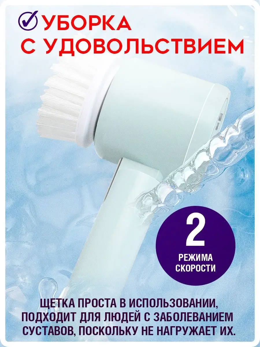 Щетка для уборки дома электрическая SVWater 99873291 купить в  интернет-магазине Wildberries