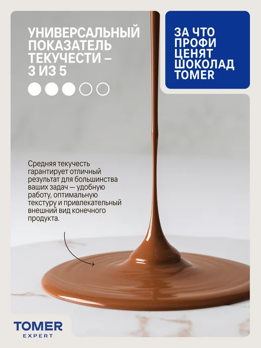 Tomer Expert Шоколад кондитерский Молочный в каплях 1 кг, 1 кг, фото 4