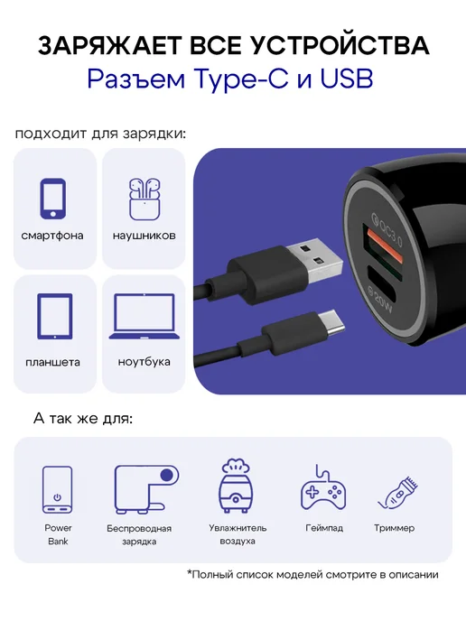 GQbox Зарядка в прикуриватель 52,5W, 20 Вт, фото 6