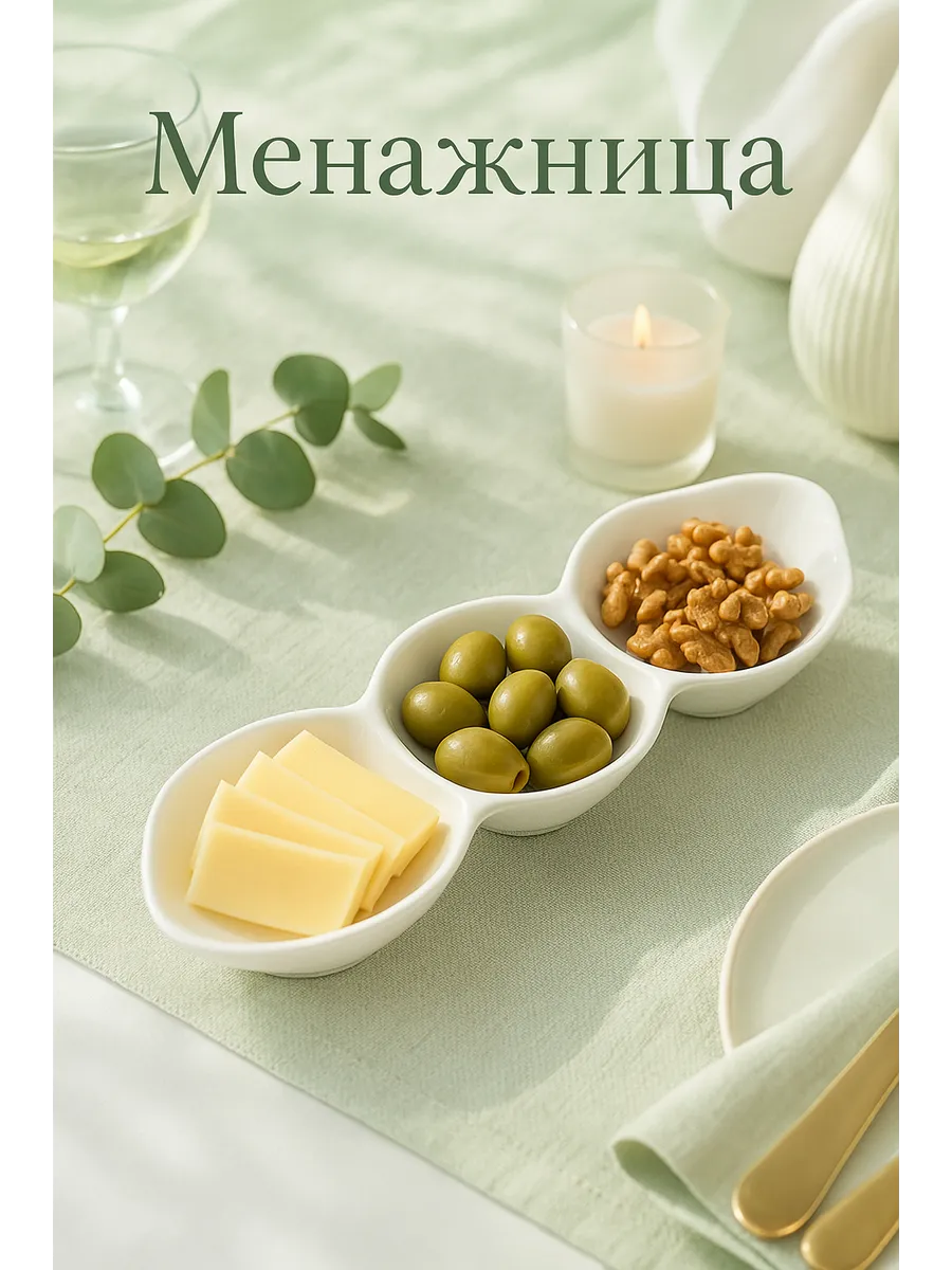 Менажница "Бланш" 28×8.5×4.5 см