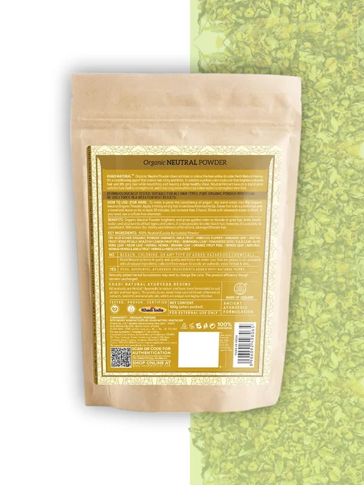 Khadi natural Хна для волос Кхади цвет Нейтральный, вариант, фото 2
