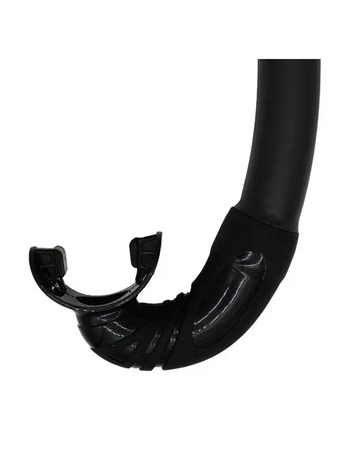 Marlin Трубка для плавания EVO BLACK, мягкая, без клапанов, черный, фото 4
