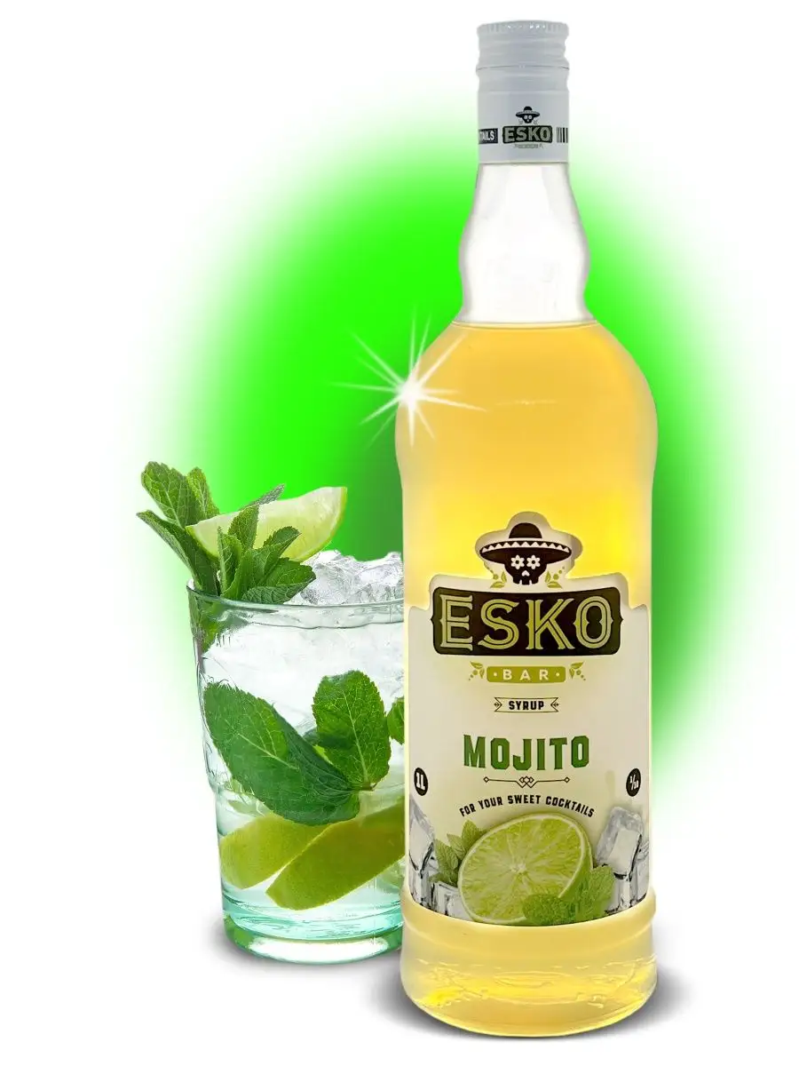 Сироп Mojito - Мохито (1L) Esko Bar 99998315 купить за 988 ₽ в  интернет-магазине Wildberries