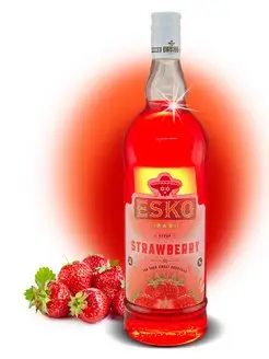 Сироп Strawberry - Клубника (1L) Esko Bar 99998413 купить за 654 ₽ в интернет-магазине Wildberries